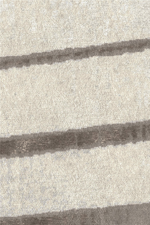 Tania Johnson Design Hand Knotted Wool Silk Rug Close up
