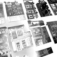 Nepal houses print