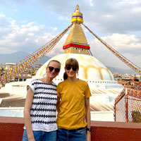 Tania and Kath in Nepal