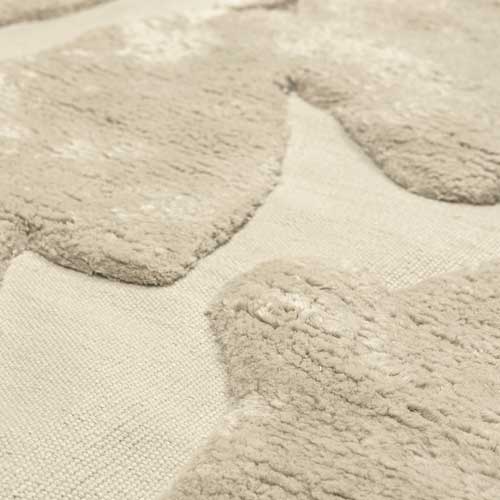 Botanical Shaggy  Flatweave Rug close up