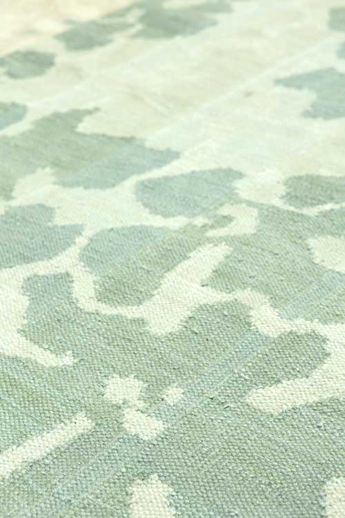 Floral Shadow Flatweave Rug close up