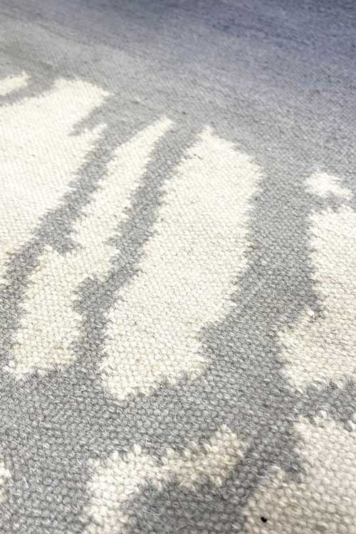 Tree Mist Flatweave Rug close up