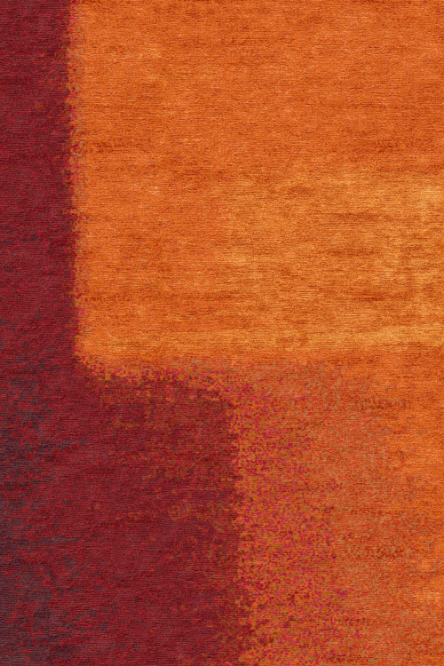 Blur Wool and Silk Rug Close up
