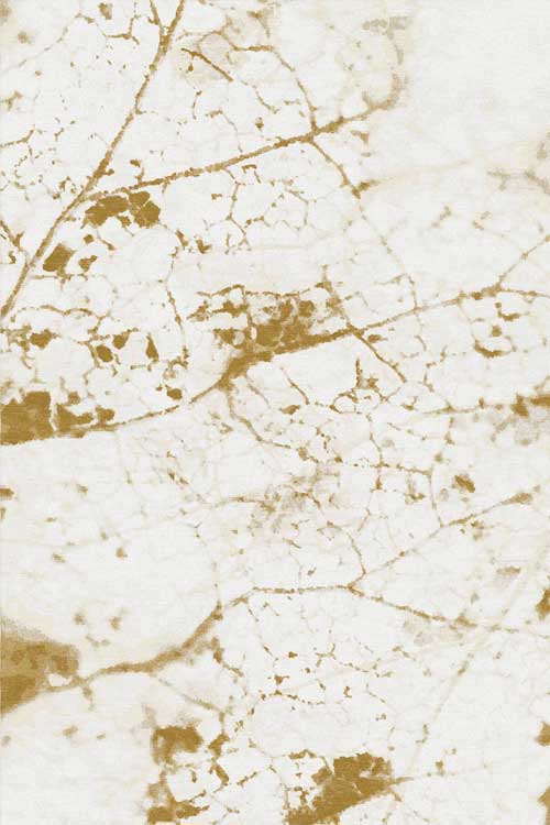 Leaf Vein Wool and Silk Rug